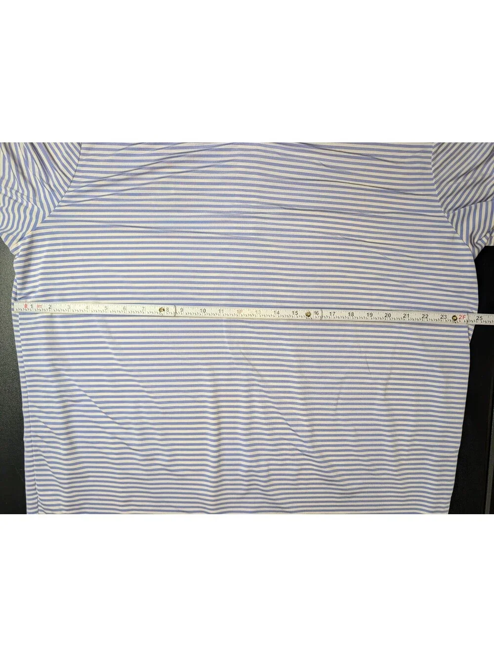 Ralph Lauren RLX Golf Polo Champions Retreat Blue White Stripe XL